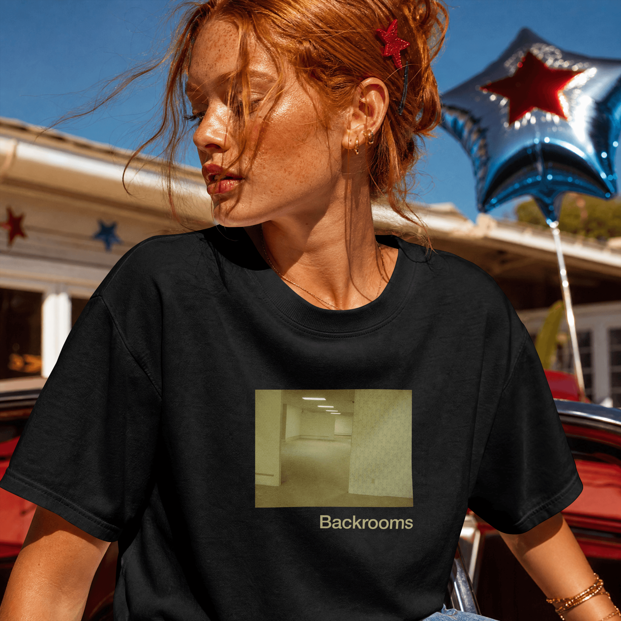 Classic Backrooms T-shirt — Black, image 2 of 3