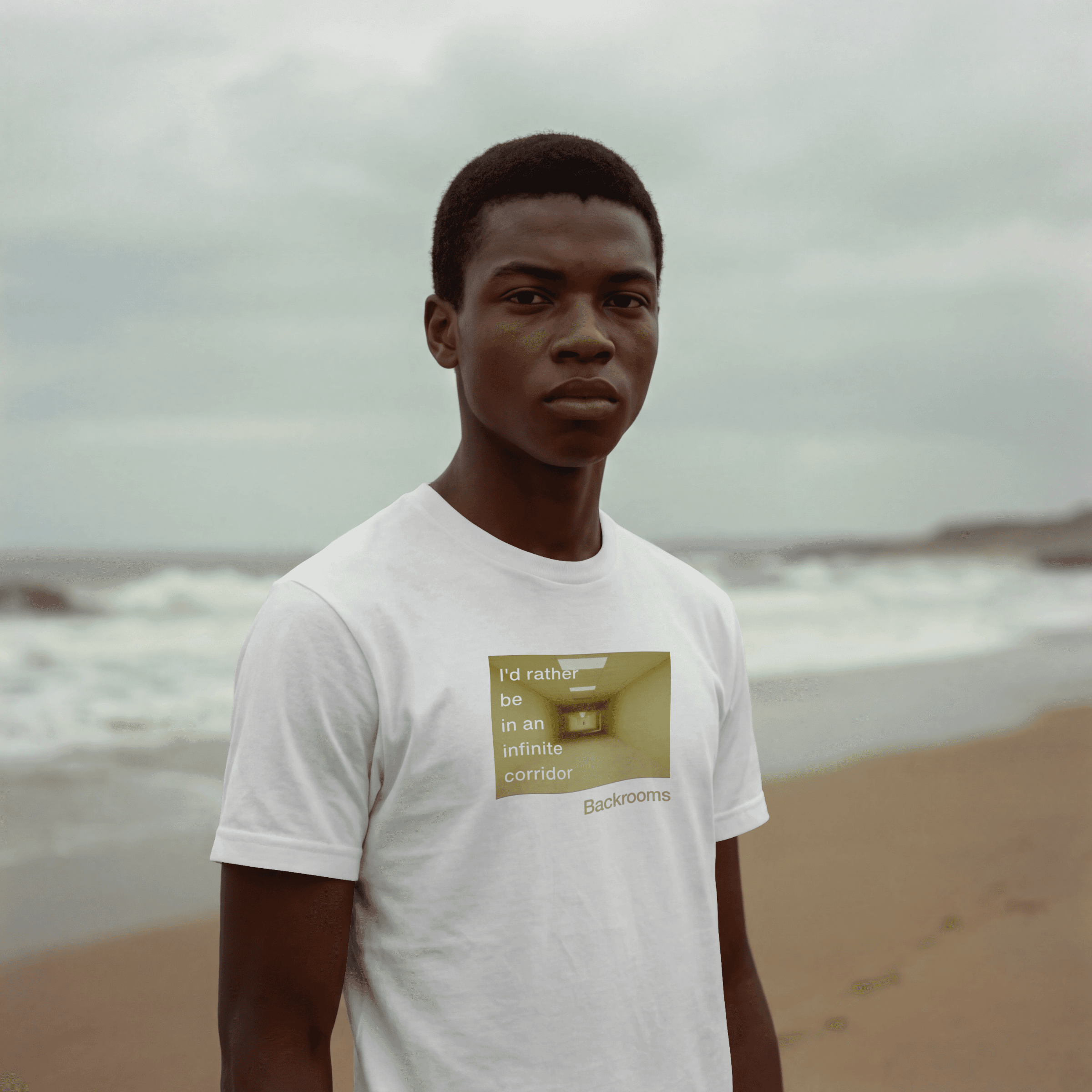 Infinite corridor T-shirt — White, image 2 of 3