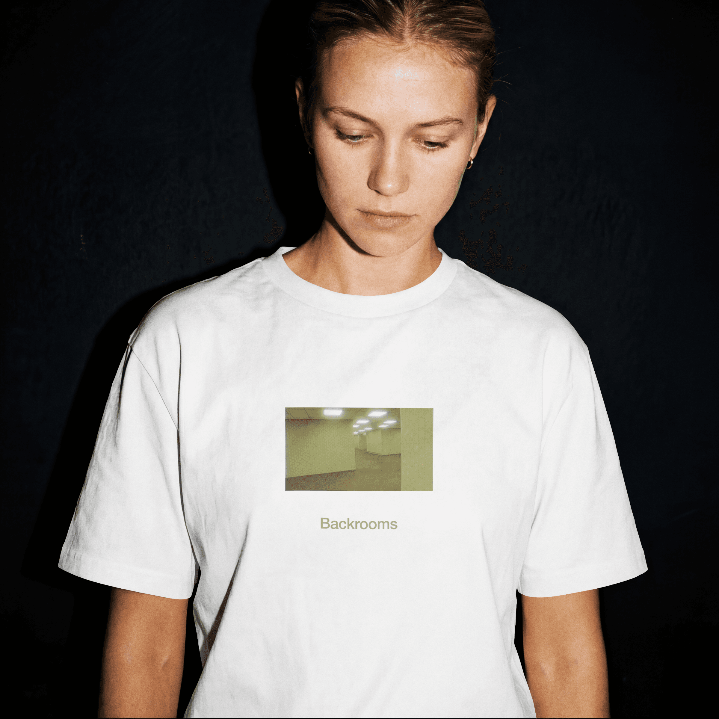Backrooms entity T-shirt — White, image 2 of 3