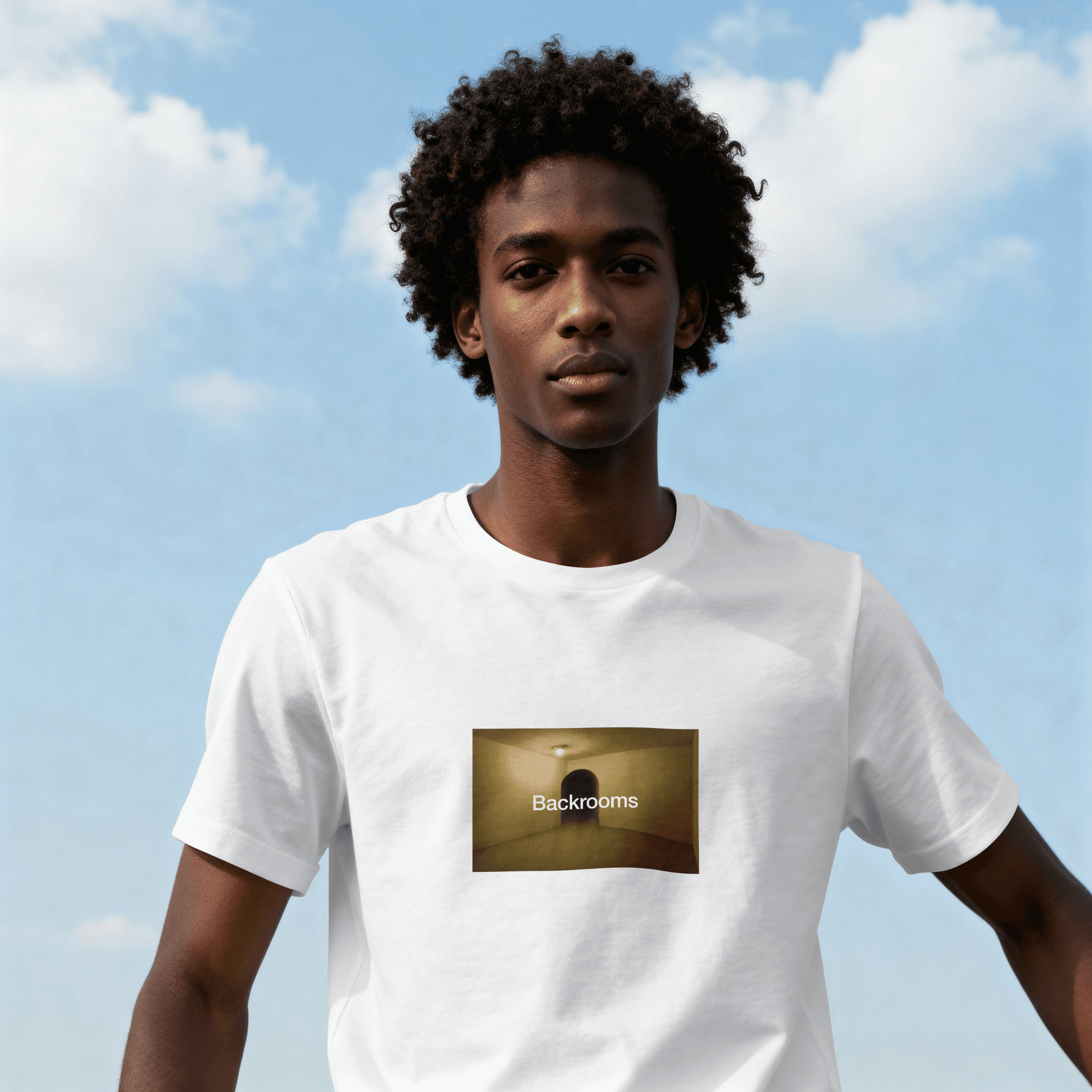 Liminal Backrooms T-shirt — White, image 2 of 3